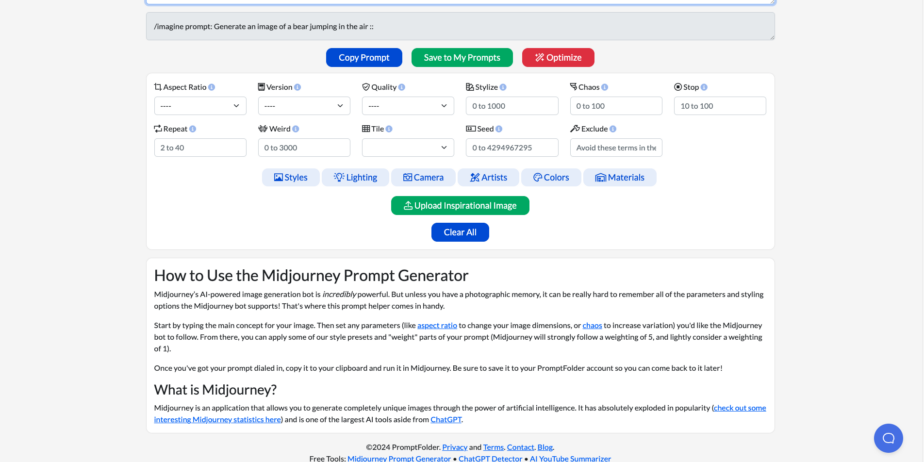 MidJourney Prompt Helper: Ottimizza le Indicazioni a MidJourney